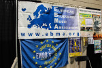 European World of Bluegrass booth at the 2013 World of Bluegrass exhibit hall - photo by Tara Linhardt