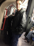 Ned Luberecki on the London tube