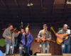 Volume Five with Sarah Harris on Friday at Newell Lodge Bluegrass Festival - photo © 2014 by Bill Warren
