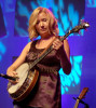 Donica Christensen performing with Ronnie Bowman at IBMA 2008 - photo by Ted Lehmann