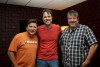 Bobby Starnes, Barry Bales, and Jim Price at Hat Creek Recording Company