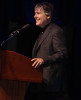 Béla Fleck delivers the Keynote Address to the 2014 World of Bluegrass - photo by David Morris