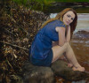 'By her lily white hand’ (Banks of the Ohio Oil on canvas 36×38″ 2012) by Julyan Davis