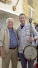 Paul Schiminger with J.D. Crowe at Banjothon 2013