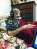 Renee Henry listening to some of her grandson's music before she passed