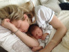 Claire Coffee with baby Calvin Thile