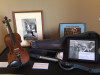Birch Monroe's fiddle, on display in the IBMM's exhibit, Bluegrass Music: a history with many sources