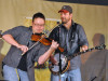 Jim Van Cleve and Barry Abernathy with Mountain Heart at the Podunk Bluegrass Music Festival in 2011 - photo by Ted Lehmann