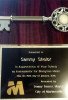 Key to the City of Martinsville, VA presented to Sammy Shelor