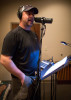 Barry Abernathy tracking his new album in Nashville - photo by Russ Carson