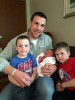 Matt Wallace with his three sons, Whitley, Wyatt and Weston