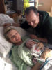 Dani Flowers and Josh Williams with their newborn son, Wyatt