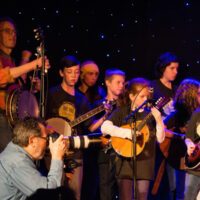 Darwin Davidson takes photos of Kids Academy band at Joe Val (2/19/17) - photo © Tara Linhardt