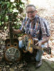 Glen Crain with the two Old Hound models from Pitt Resophonic Guitar