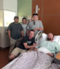 The Darrell Webb Band visit Tyler Collins in the hospital after their auto accident near Jacksonville, FL (11/11/16)