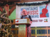 Jack Hinshelwood, Director of the Crooked Road, speaks at the Crooked Road press conference to announce the 2017 Mountains Of Music Homecoming (12/6/16) - photo by Terry Herd