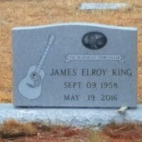 A memorial marker for James King at his gravesite in Cana, VA - photo by Pam Pruett