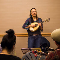 Caterina Lichtenberg classical mandolin workshop at Wintergrass 2017 - photo © Tara Linhardt