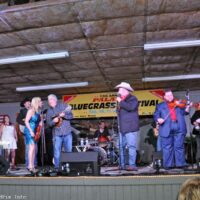 Daryle Singletary and RHonda Vincent's groups perform together at the February Palatka Bluegrass Festival (2/11/17) - photo © Bill Warren