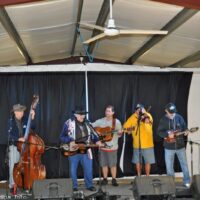 Wednesday evening jam on stage at the 2017 Florida Bluegrass Classic - photo © Bill Warren