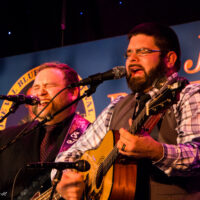 Dustin Pyrtle & Eli Johnston with Quicksilver at Joe Val Bluegrass Festival (2/18/17) - photo © Tara Linhardt