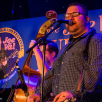 Brad Hudson with Sideline t Joe Val Bluegrass Festival (2/18/17) - photo © Tara Linhardt