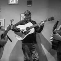 Hot jam in the hallways at Joe Val Bluegrass Festival (2/18/17) - photo © Tara Linhardt