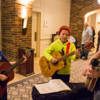 Hallway jam at the 2017 Joe Val Bluegrass Festival - photo © Tara Linhardt