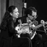 Caterina Lichtenberg and Mike Marshall at Wintergrass 2017 - photo © Tara Linhardt