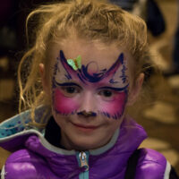 Face painting at Wintergrass 2017 - photo © Tara Linhardt