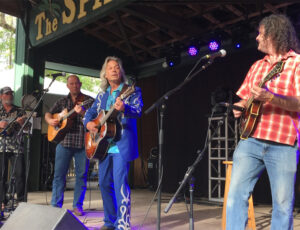 Bobby Miller, Brett Bass, Jim Lauderdale, and Mark Schimick at the 2017 Suwannee Spring Reunion (3/25/17) - photo by Brian Paul Swenk