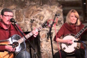 Jim and Janet Davis perform in a concert at the Smoky Mountain Banjo Academy
