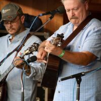 Jason Burleson and Tim Stafford with Blue Highway at Gettsyburg Bluegrass Festival (May 2017) - photo by Frank Baker