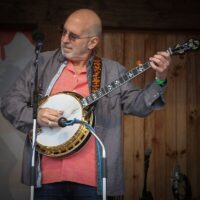 Terry Wittenberg with East Of Monroe at Gettsyburg Bluegrass Festival (May 2017) - photo by Frank Baker