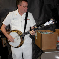 Navy Band banjoist Keith Arneson plays his final gig (5/14/17) - photo by David Morris