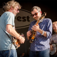 San Bush jams with Steep Canyon Rangers at MerleFest 2017 - photo by Ryan Case