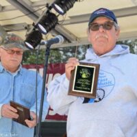 Ford Nix is inducted into the SMBMA Hall of Fame at the 2017 Charlotte Bluegrass Festival - photo © Bill Warren