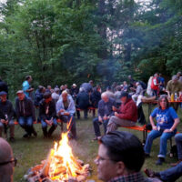 Campfire time at Bluegrass Camp Germany 2017