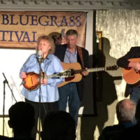 Lorraine Jordan with the Garrett Newton Band at the Ardara Bluegrass Fesival