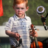 Bodie Frankhouser with Remington Ryde at the 2017 Remington Ryde Bluegrass Festival - photo by Frank Baker