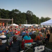 Military veterans being honored at the 2017 Remington Ryde Bluegrass Festival - photo by Frank Baker