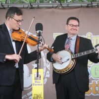 Jason Barie and Joe Mullins with The Radio Ramblers at the 2017 Remington Ryde Bluegrass Festival - photo by Frank Baker