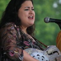 Lizzie Long with Little Roy and Lizzie at the 2017 Remington Ryde Bluegrass Festival - photo by Frank Baker
