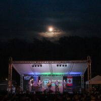 Moonrise over Remington Ryde at the 2017 Remington Ryde Bluegrass Festival - photo by Frank Baker