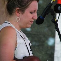 Mary Kesterson-Sasso with Higher Mountain at the 2017 Remington Ryde Bluegrass Festival - photo by Frank Baker