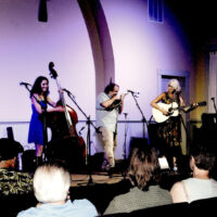 The Hard Road Trio in Perkins, OK (7/3/17) - photo by Budd Walker