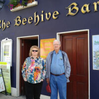 Pat of The Bee Hive where the band stayed in Donegal