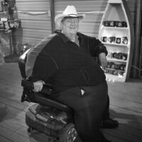 Big John backstage at Pickin' In Parson 2017 - photo by Jeromie Stephens