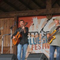 Larry Cordle & Lonesome Standard Time at the August 2017 Gettysburg Bluegrass Festival - photo by Frank Baker