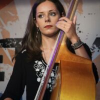 Samantha Patrick with Larry Sparks & The Lonesome Ramblers at the August 2017 Gettysburg Bluegrass Festival - photo by Frank Baker